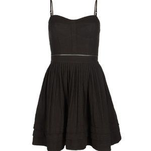 All Saints Black Spaghetti-Strap Mini Dress
